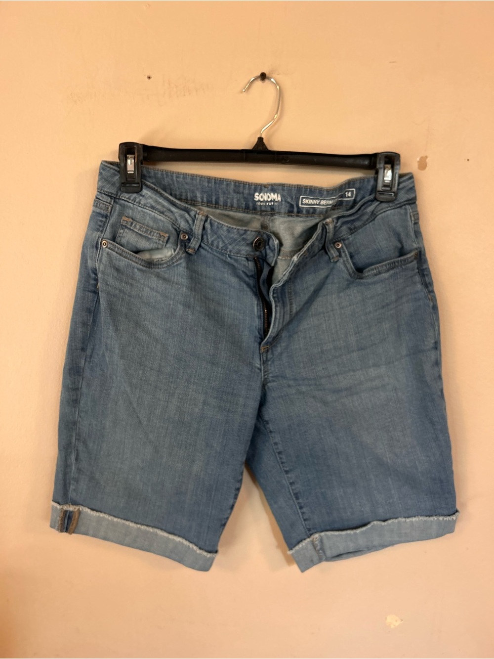 Sonoma Light Blue Denim Bermuda Shorts - Women's